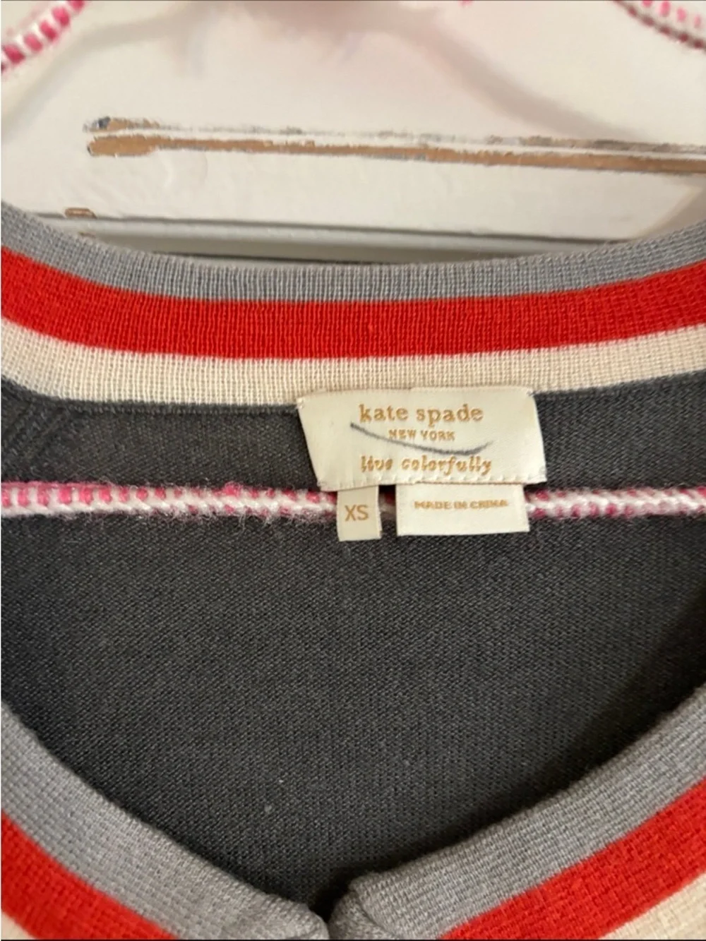 Kate Spade “Live Colorfully” cardigan size XS